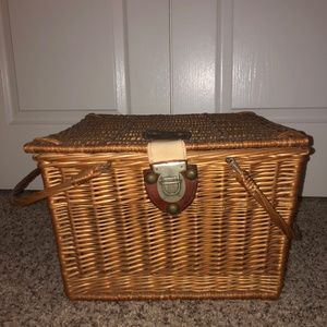 Vintage picnic basket